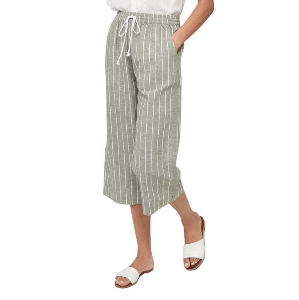 BeachLunchLounge Margot Pants Drawstring Linen Blend Pants